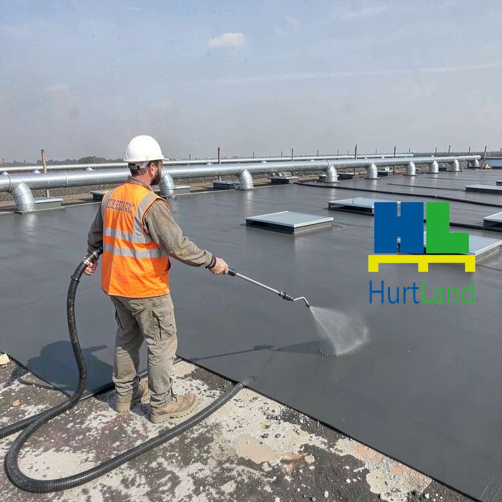 Duży dach do hydroizolacji - MAXELASTIC® POLY, natrysk w 1 dzień