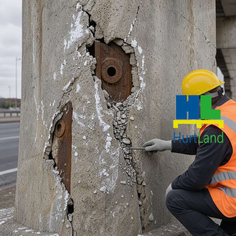 Sól drogowa niszczy beton na moście - MAXCLEAR® D