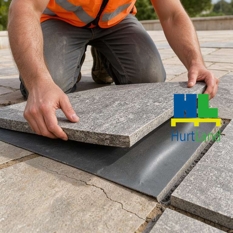 Odspojony kamień na tarasie - MAXELASTIC® STONE, elastyczne podłoże