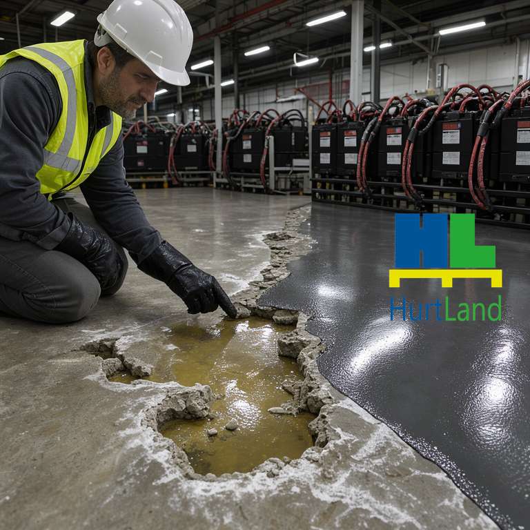 Kwasy w posadzce akumulatorowni - MAXEPOX® NOVOLAC