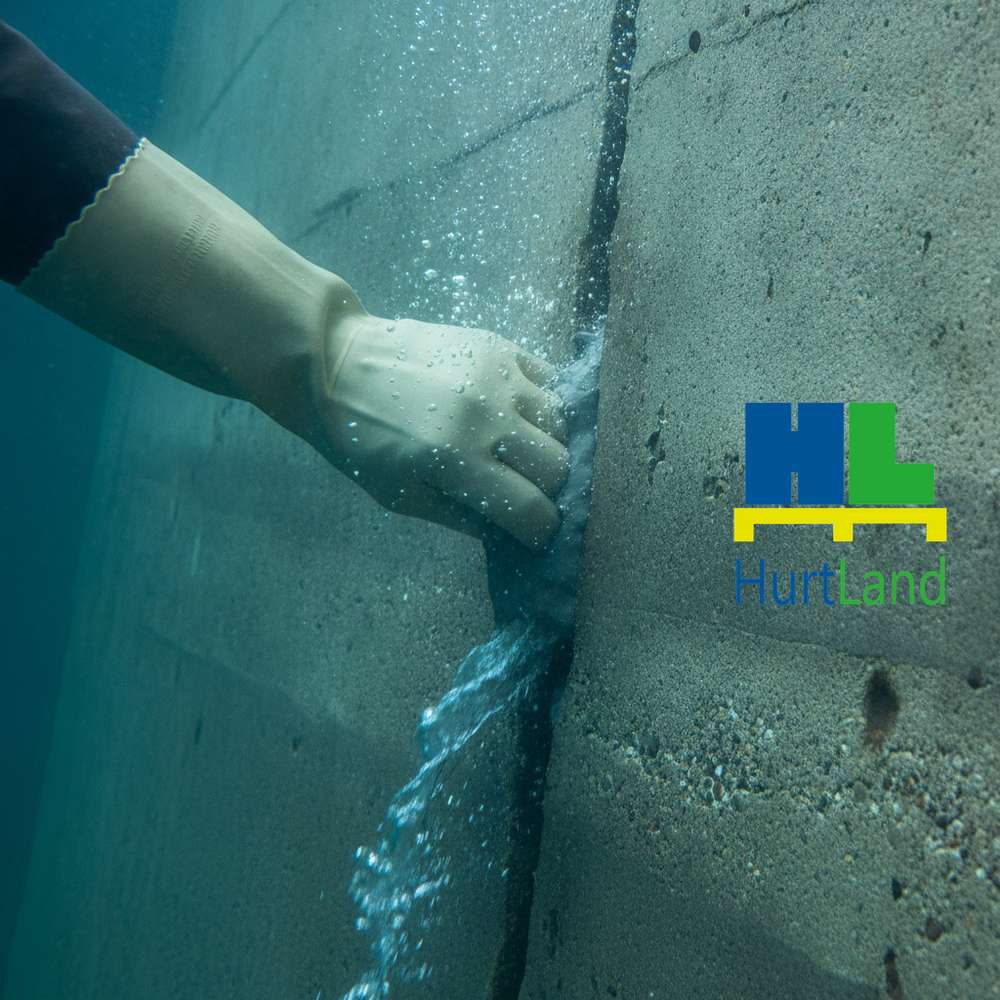 Przeciek w betonie pod wodą — zaprawa hydrauliczna, wiąże w 3 minuty