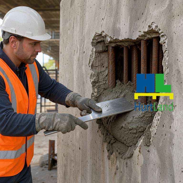 Głębokie ubytki w betonie mostu - MAXRITE® 700, warstwa do 10 cm
