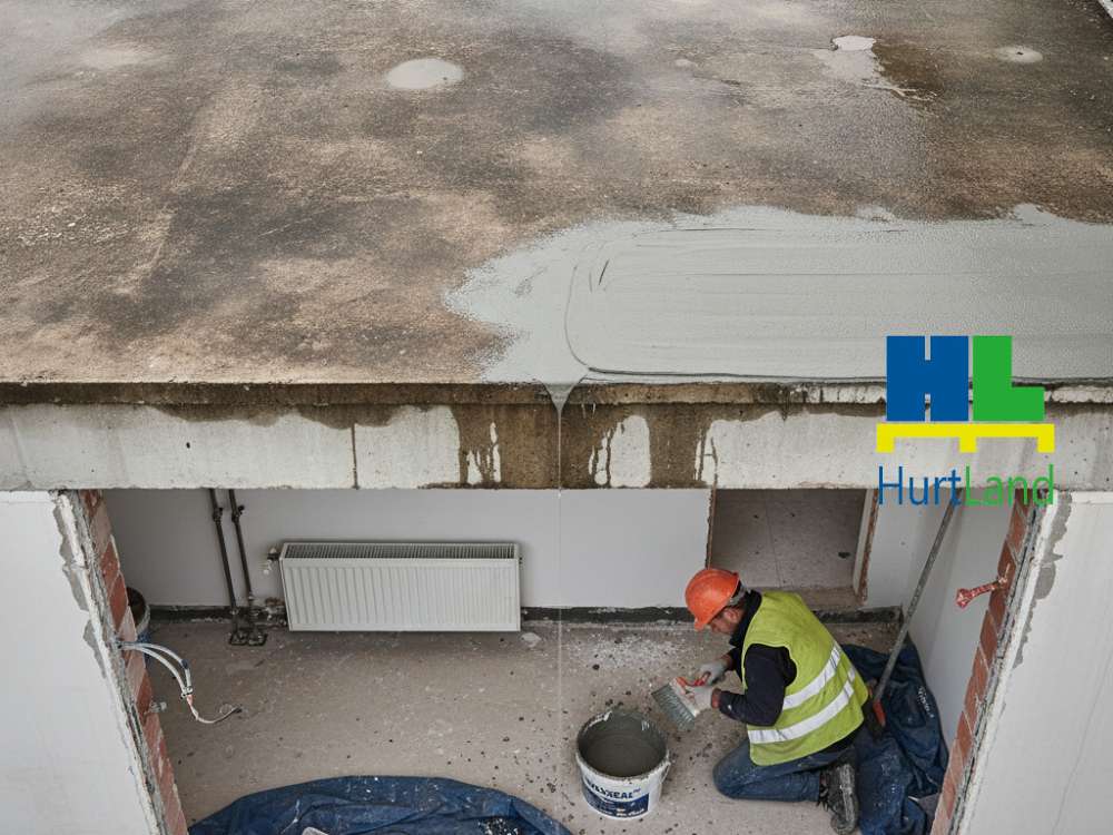 Przeciekający taras nad ogrzewanym pomieszczeniem — MAXSEAL® jako naprawa