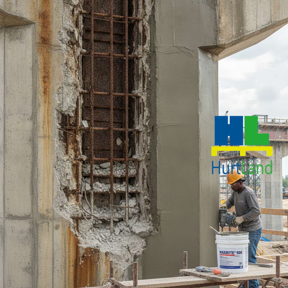 Skorodowany żelbet w moście — MAXRITE® 500 przywraca nośność