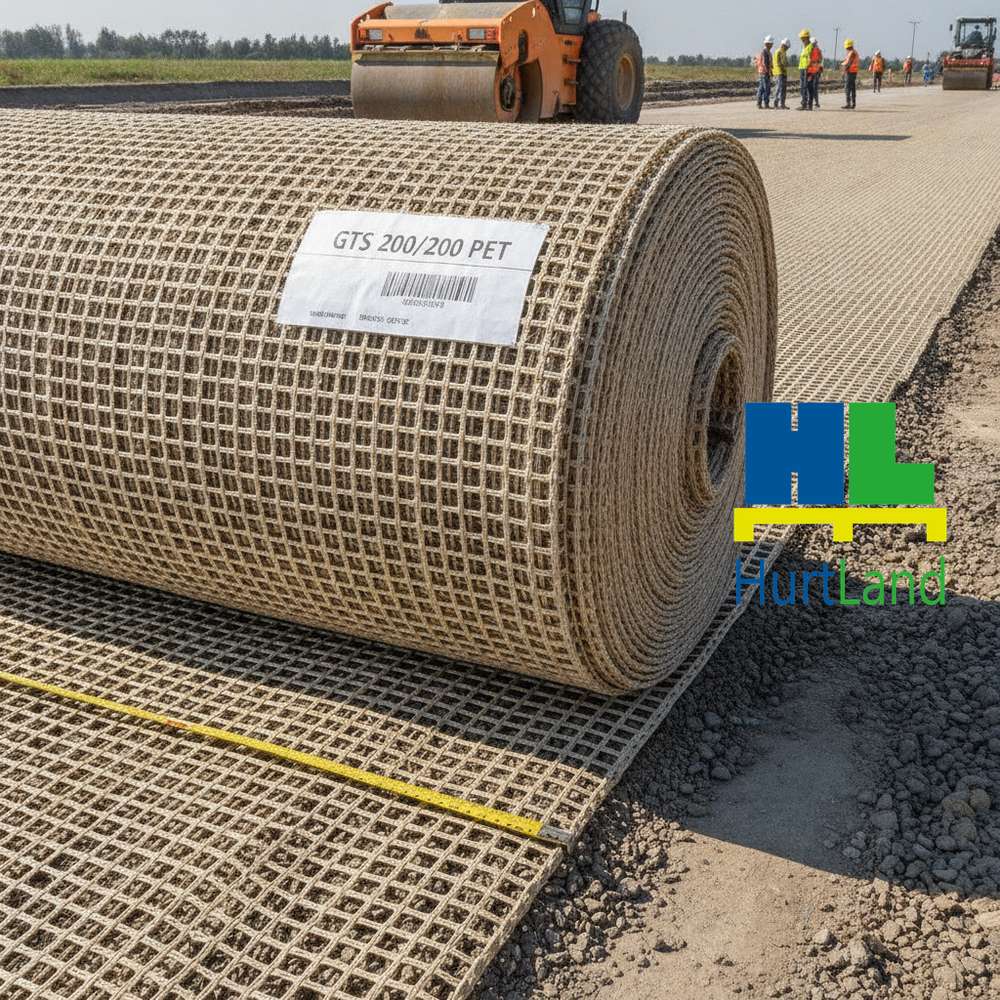 Geosiatka drogowa GTS 200/200 PET — stabilizacja podłoża i wzmocnienie gruntu