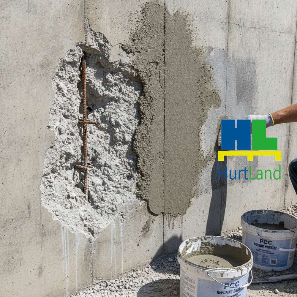 Jak naprawić raki w betonie? Zaprawa PCC + mostek sczepny