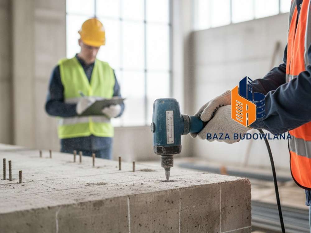 Badanie nieniszczące betonu NDT - wyznaczanie wytrzymałości charakterystycznej betonu