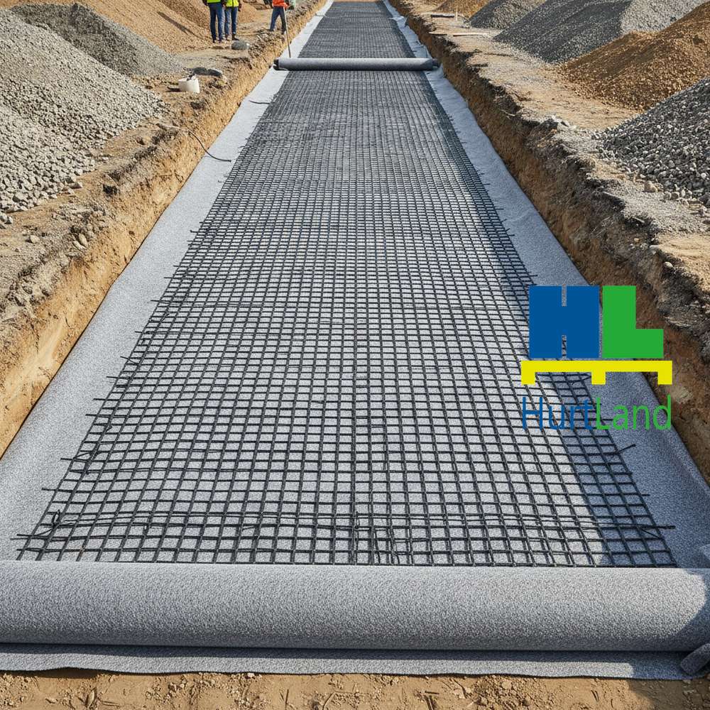 Jak oddzielić warstwy gruntu pod drogą? Geowłóknina + geosiatka
