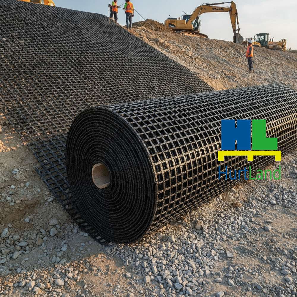 Georuszt jednokierunkowy HDPE — parametry kluczowe dla zbrojenia skarpy
