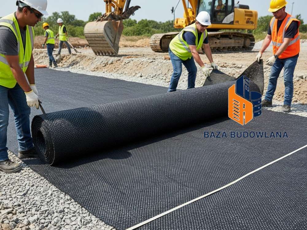 Geosyntetyki stosowane na podbudowę drogi