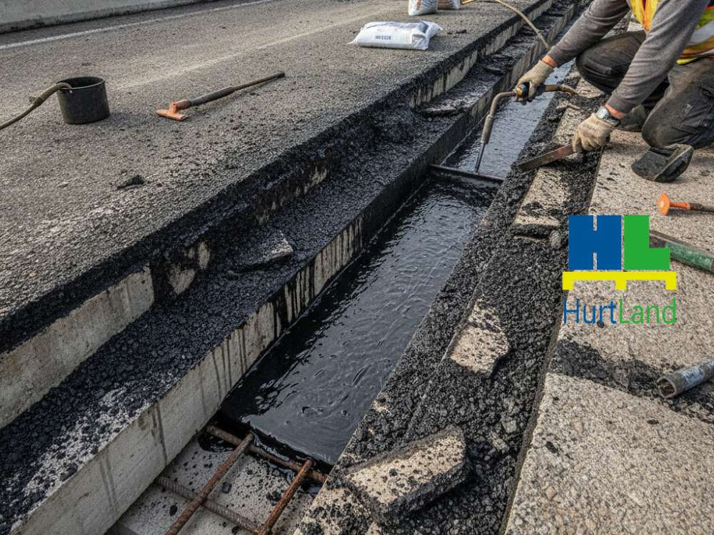 Naprawa dylatacji bitumicznej w moście — materiały i wykonanie