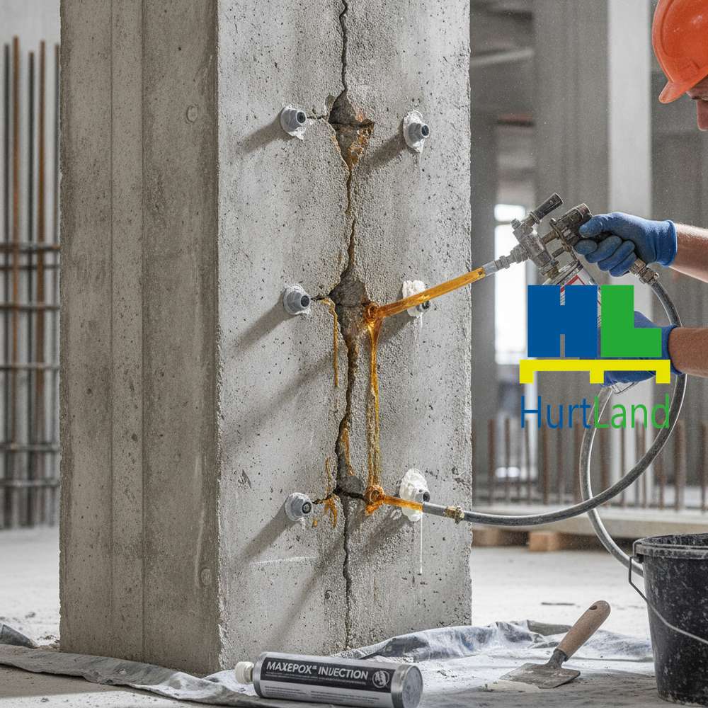 Naprawa rysy konstrukcyjnej w betonie — MAXEPOX® INJECTION krok po kroku