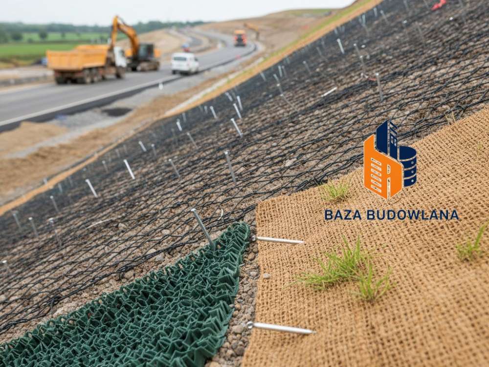 Ochrona skarp i rekultywacja: geomaty, biomaty, siatki przeciwerozyjne