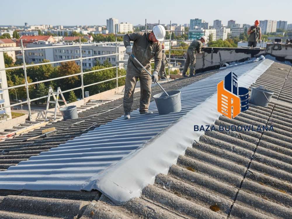 Renowacja dachów z eternitu - elastyczna powłoka uszczelniająca NYLON DEKARSKI