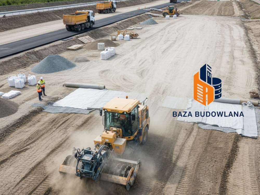 Stabilizacja podłoża pod drogi i place