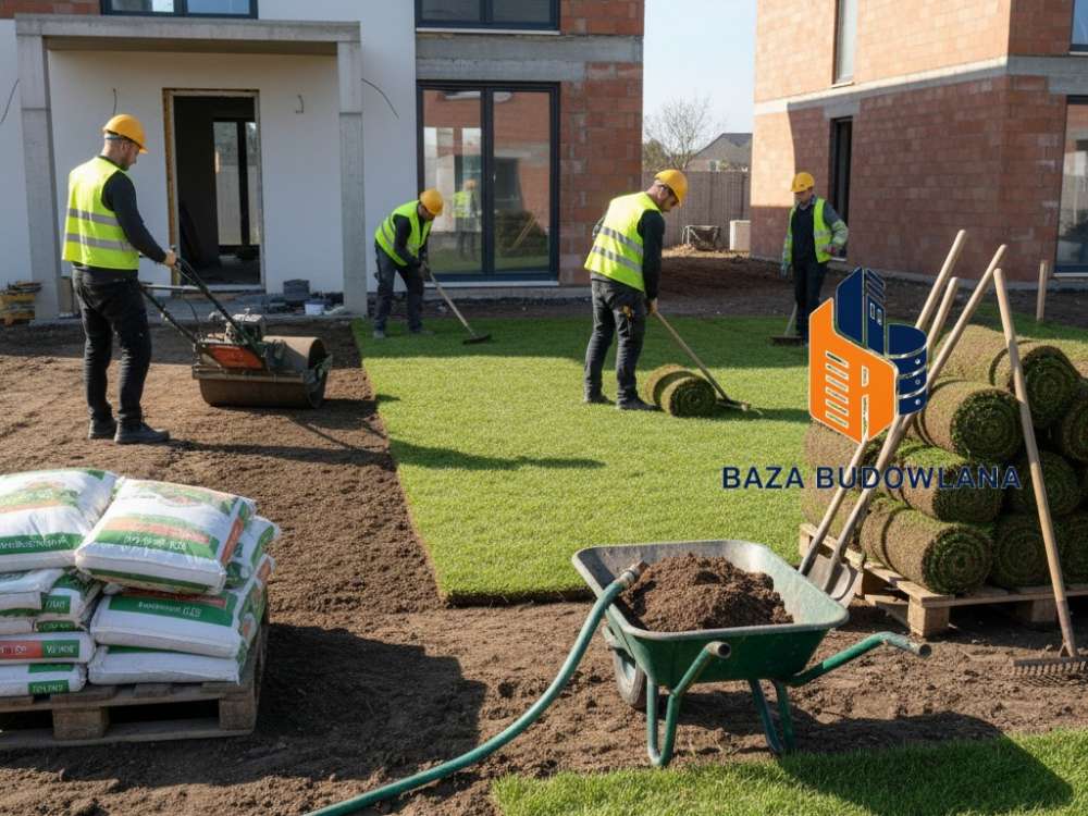 Zakładanie trawnika po budowie