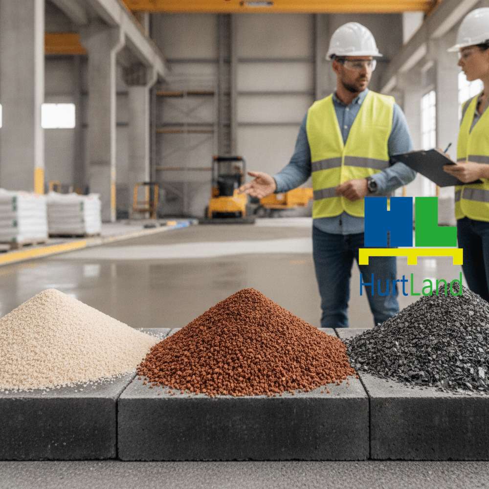Posypki do betonu — kwarcowa, korundowa, metaliczna — którą wybrać?