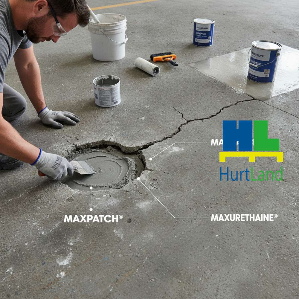 Jak naprawić ubytki w posadzce? MAXPATCH®, MAXEPOX®, MAXURETHANE®
