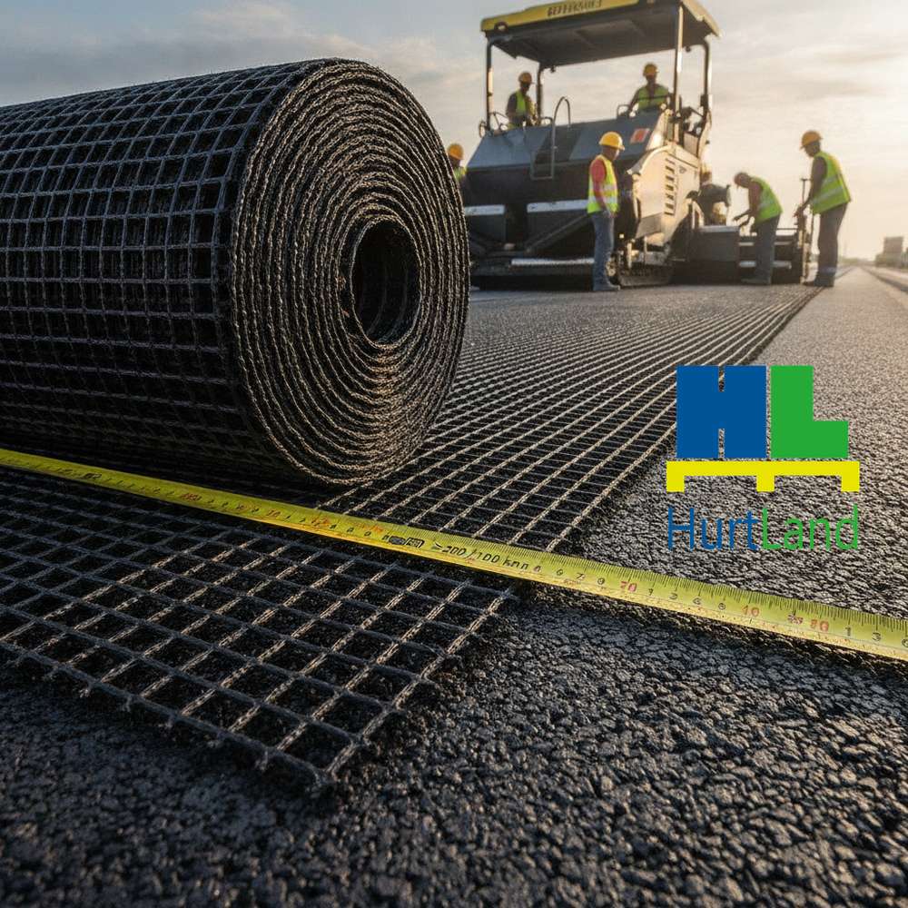 Kluczowe parametry geosiatki asfaltowej: wytrzymałość ≥200/100 kN/m i wydłużenie graniczne
