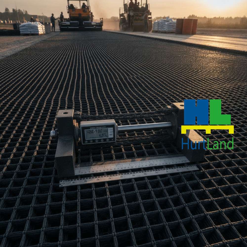 Kluczowe parametry geosiatki do asfaltu asfaltu - wytrzymałość ≥200/100 kN/m i wydłużenie graniczne
