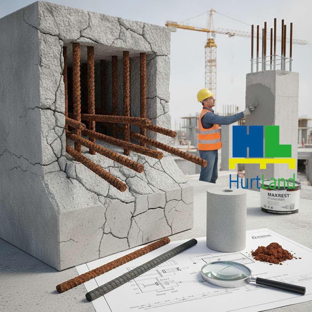 Korozja zbrojenia w betonie — przyczyny, skutki, ochrona MAXREST®