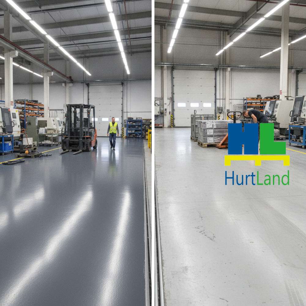 Posadzka żywiczna czy betonowa - porównanie dla hali produkcyjnej
