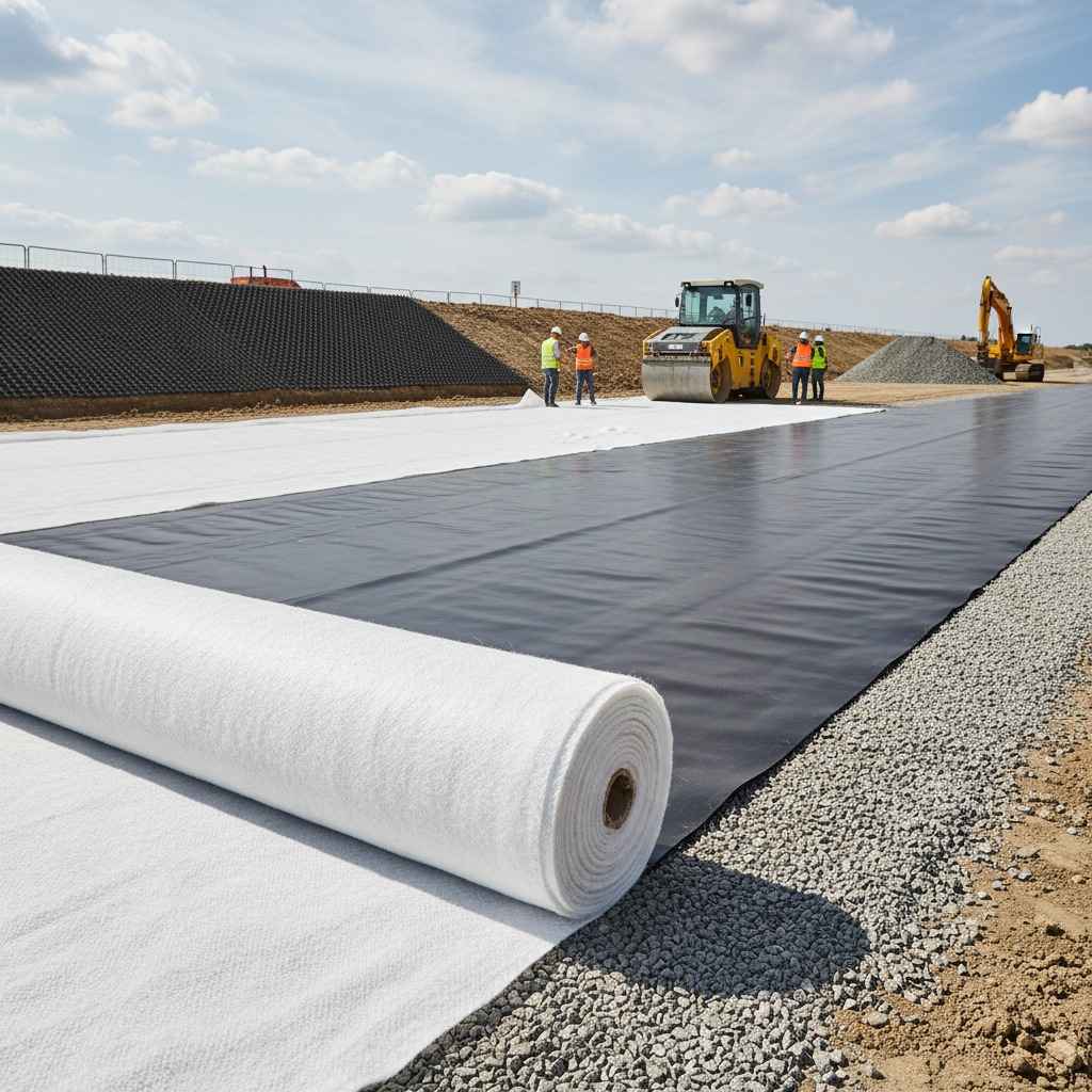 Geowłóknina, geomembrana czy geokrata? Poznaj najważniejsze rodzaje geosyntetyków