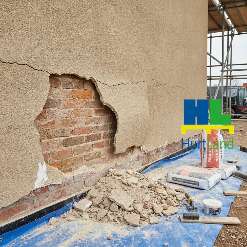 Wyprawa tynkarska odpada od ściany — przyczyny i materiały naprawcze